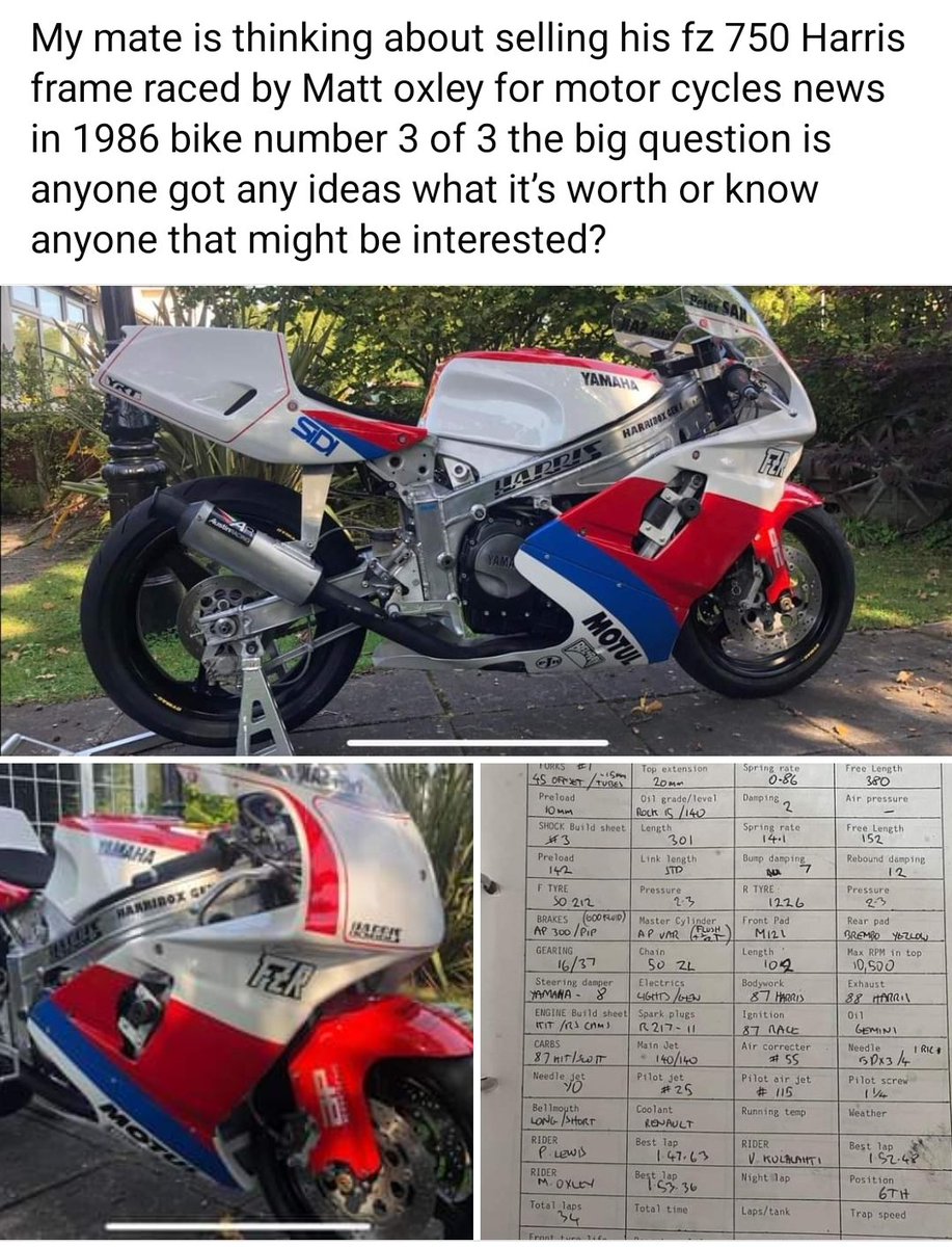 One for you, <a href="/matoxley/">Mat Oxley</a> the Harris 750 Yam!