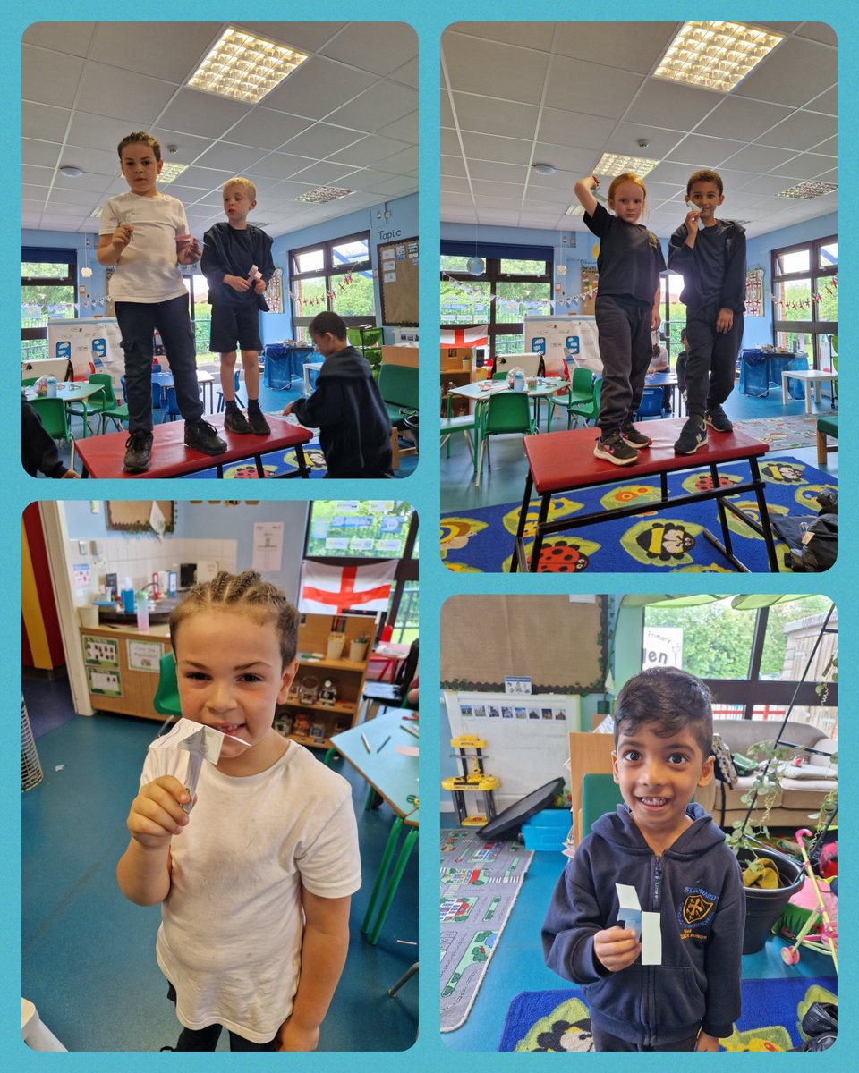 sciencesteddies's tweet image. In Science Club we made paper helicopters and tested them to see how long they took to fall from a height #stedwardsscience #scienceclub
