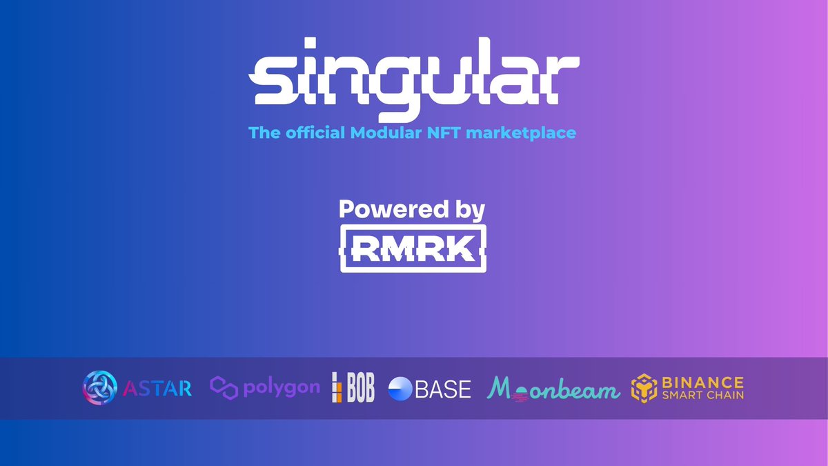 RmrkApp's tweet photo. The best way to interact with our Modular NFTs is to use https://t.co/NBfLBD7AdM.
@SingularRMRK is the official Modular NFT marketplace from RMRK. 🙌
Mint, trade, equip, unequip, send NFTs, nest NFTs, and do so much more. https://t.co/gQhqGaWVfY