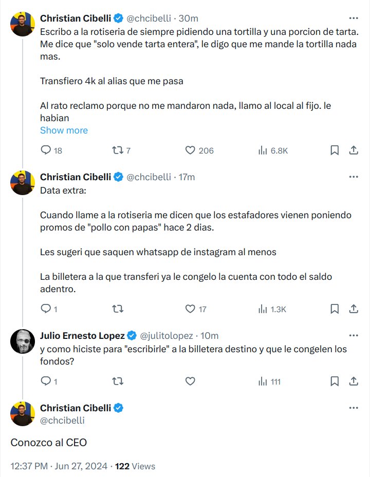 "Hice congelar la billetera porque conozco al CEO". Total impunidad.