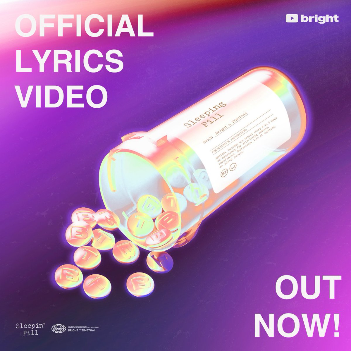 cloud9_ent_ofc's tweet image. RESTLESS NIGHTS NEED GOOD TUNES.

[BRIGHT] Sleepin&apos; Pill (feat. Timethai) - OFFICIAL LYRICS VIDEO
Let this music be your #SleepinPill

•••

LISTEN NOW ON!
[YouTube] bright
🔗 youtu.be/I6szQnnX9R8

[Streaming]
🔗 bfan.link/sleeping-pill-1

#BRIGHT_SleepinPill
#bbrightvc…
