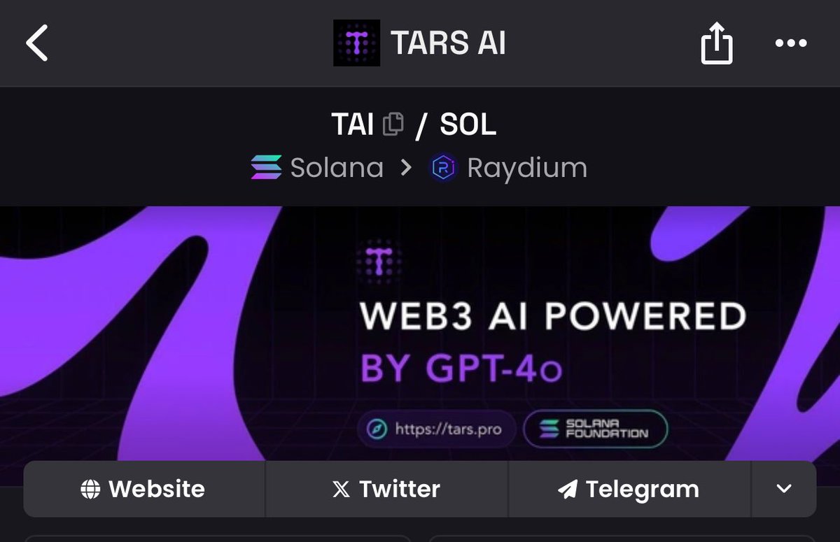 CryptoZin's tweet photo. TARS AI is one of my top 5 Long term plays…

These levels won’t last long 

Get in while you can 
( @tarsprotocol ) https://t.co/emWH5M80ip