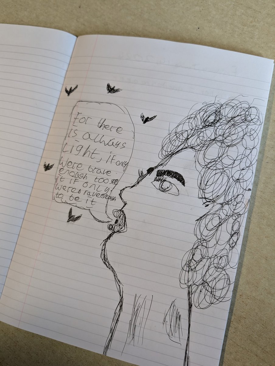 SecondaryEng's tweet image. When introducing a new poem/character/extract, instead of killing the joy of words with word types and methods... draw them, appreciate them, feel them, think about them 🌺 Taken from Amanda Gorman's 'The Hill We Climb'. #teamenglish #engchatuk #youngwriters #genZ