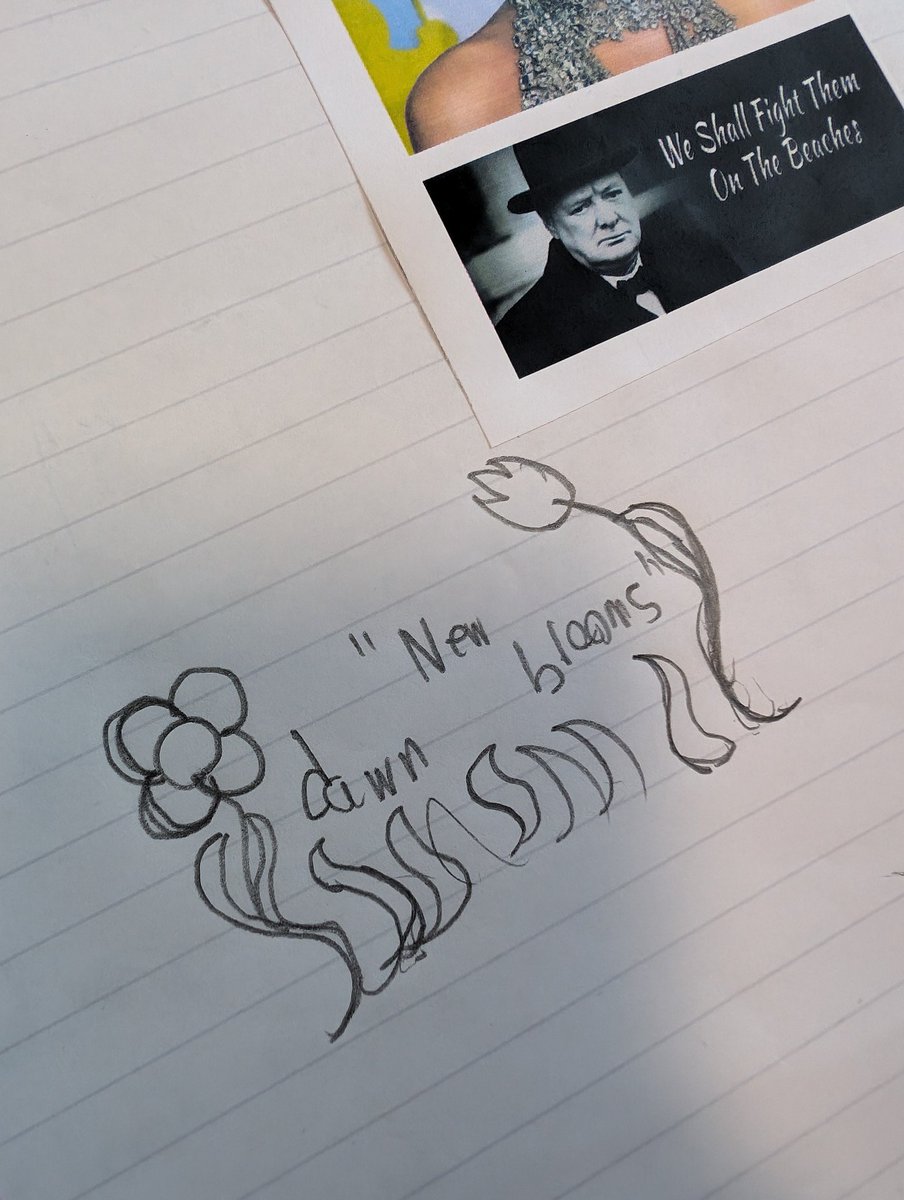 SecondaryEng's tweet image. When introducing a new poem/character/extract, instead of killing the joy of words with word types and methods... draw them, appreciate them, feel them, think about them 🌺 Taken from Amanda Gorman's 'The Hill We Climb'. #teamenglish #engchatuk #youngwriters #genZ