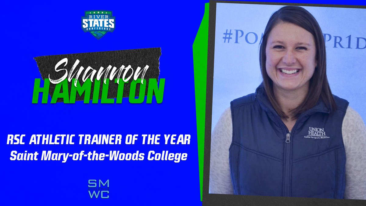 The River States Conference is pleased to announce the selection of <a href="/SMWCAthletics/">𝐒𝐌𝐖𝐂 𝐀𝐭𝐡𝐥𝐞𝐭𝐢𝐜𝐬</a> Head Athletic Trainer Shannon Hamilton as the 2023-24 River States Conference Athletic Trainer of the Year!

For full information, visit RiverStatesConference.com!