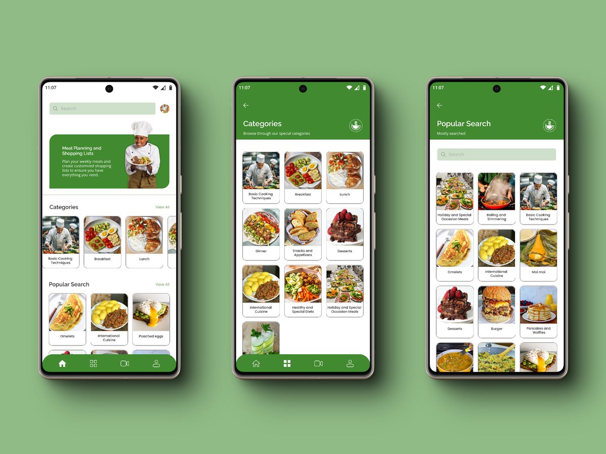 monikamicable's tweet image. I designed this cooking teaching app &quot;Cook Wise&quot; Currently, I have finalized the user interface design and user experience design.
Key features like recipe browsing, video tutorials, and an interface to comment on videos.
#uiuxdesign
#mobileapp
#teachingapp 
@Mxnasseh