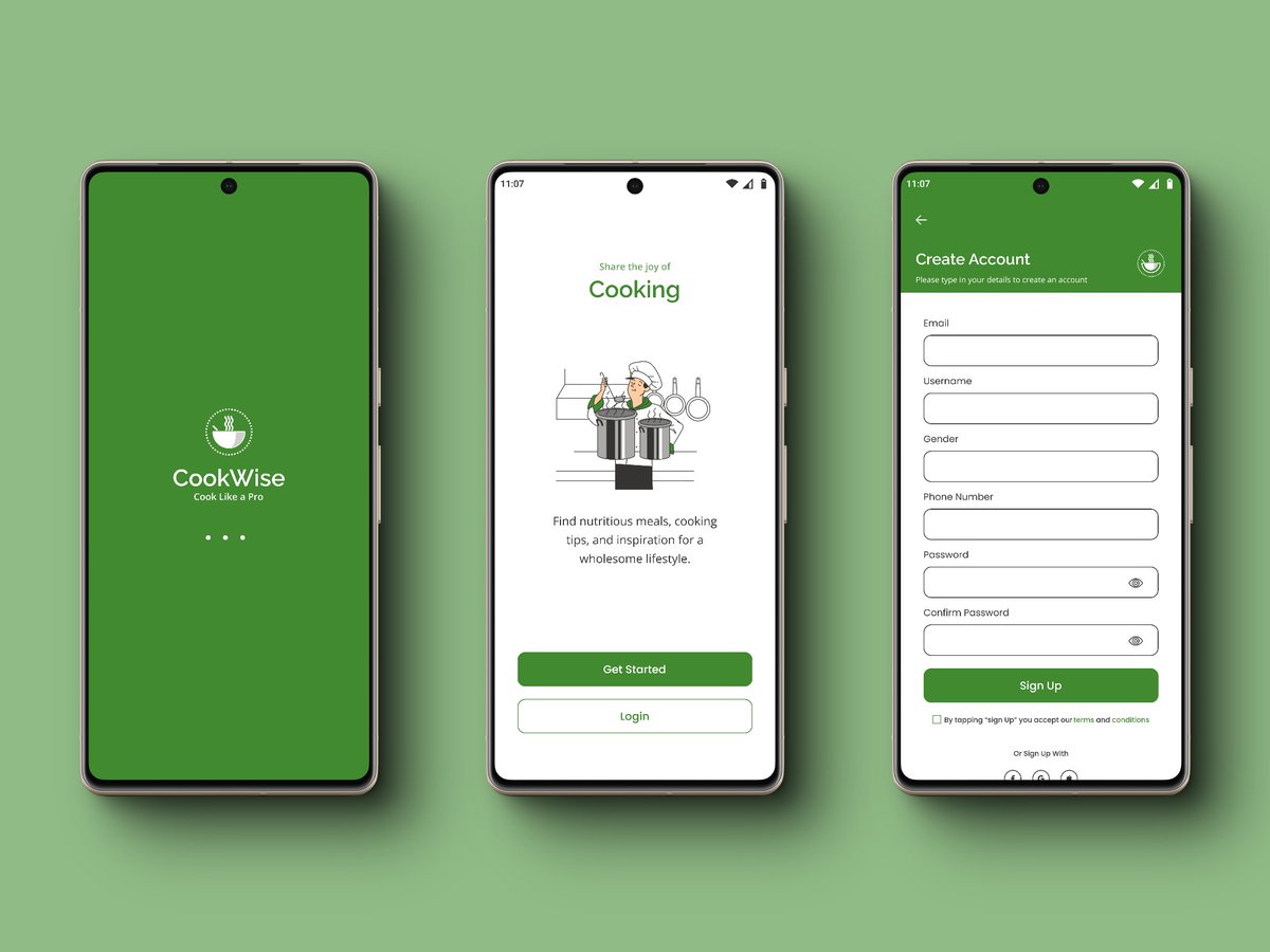 monikamicable's tweet image. I designed this cooking teaching app &quot;Cook Wise&quot; Currently, I have finalized the user interface design and user experience design.
Key features like recipe browsing, video tutorials, and an interface to comment on videos.
#uiuxdesign
#mobileapp
#teachingapp 
@Mxnasseh
