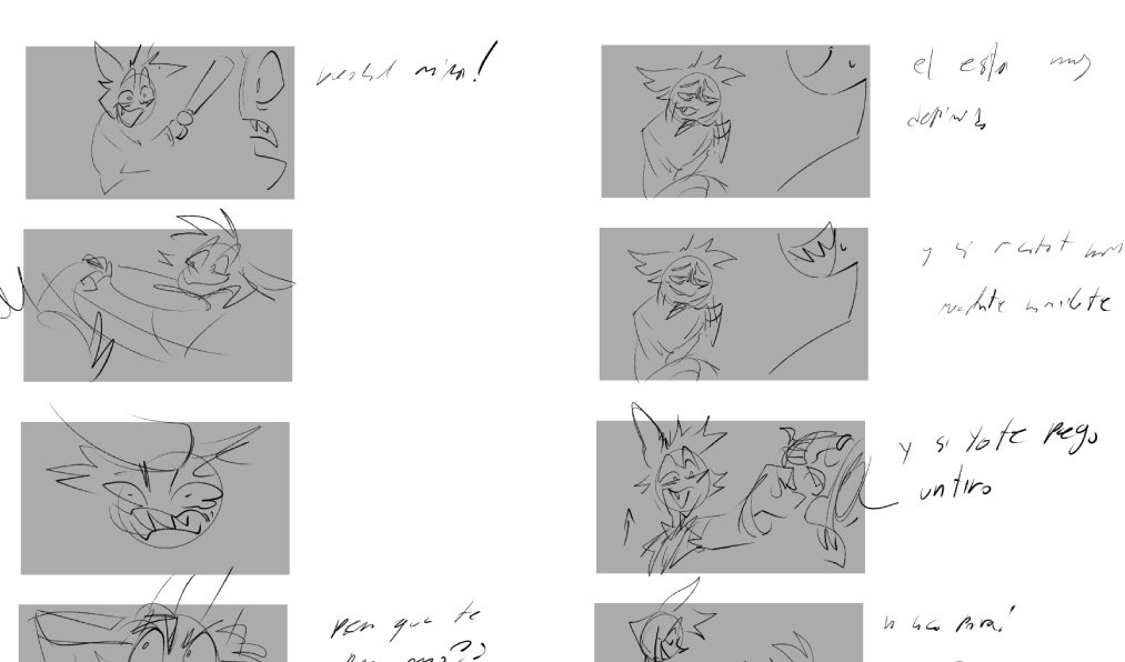 i don't know when i'm going to finish this, but i finally got the storyboard done lol
si pueden leer mi letra les compro un helado