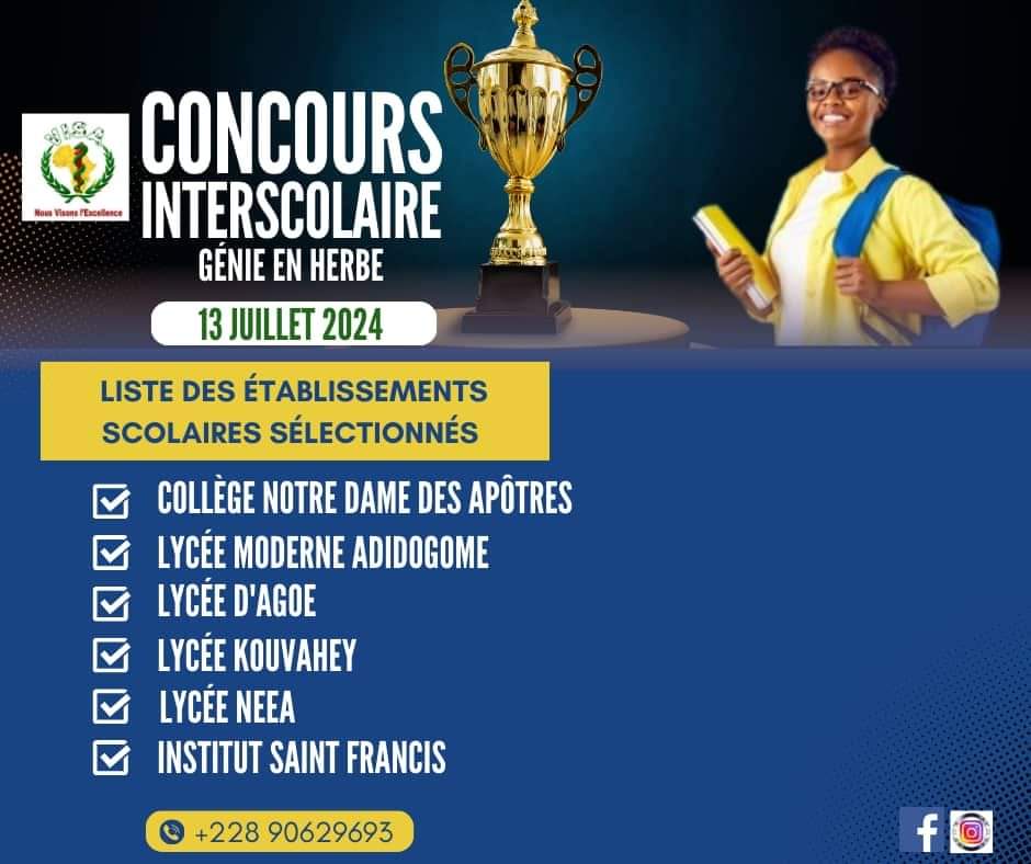 #Erudyx 
Au total 06 établissements en lice pour cette première édition. 
#Sante #Culture #Diabete