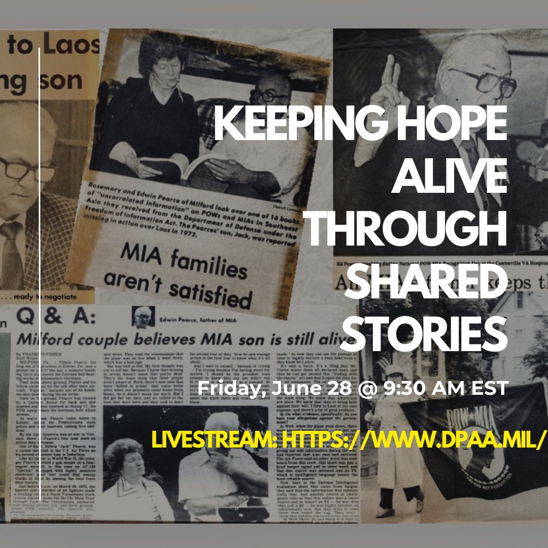 Tomorrow (Friday 6/28) at 9:30 AM EST, I will be addressing the <a href="/dodpaa/">Defense POW/MIA Accounting Agency (DPAA)</a> on behalf of <a href="/legaciesofwar/">Legacies of War</a> at the historic @themayflowerhoteldc. Watch the livestream at home starting at 9:30 Friday at dpaa.mil