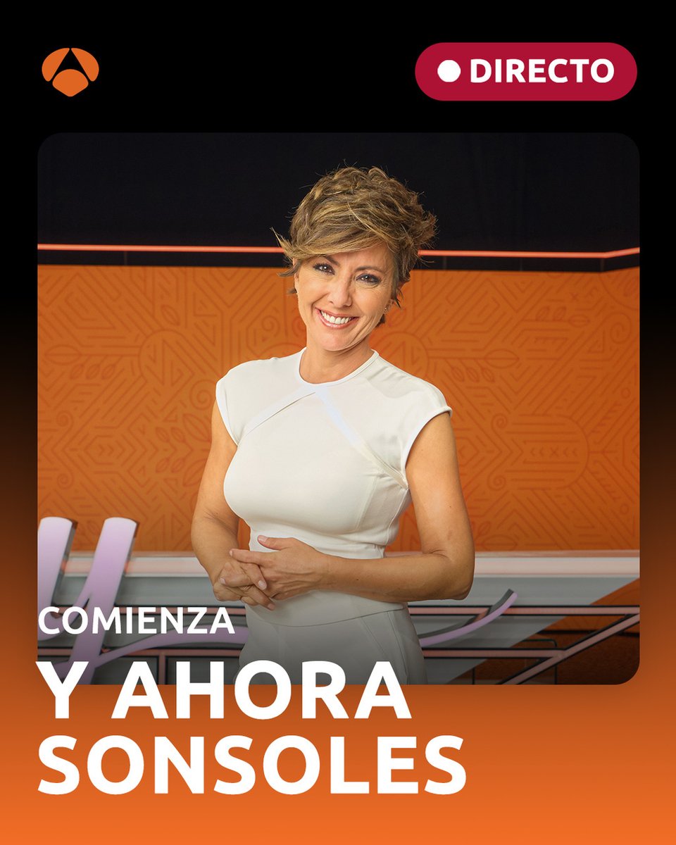 YAhoraSonsoles's tweet photo. ¿El mejor momento del día? 😎 

👏🏻 ¡Todas las tarde con tu compañía! 🙌🏻 

💬 Comenta en #YAS27Jun. 

Directo ▶️ https://t.co/rqYAbjwavC https://t.co/TscVnbT7xH