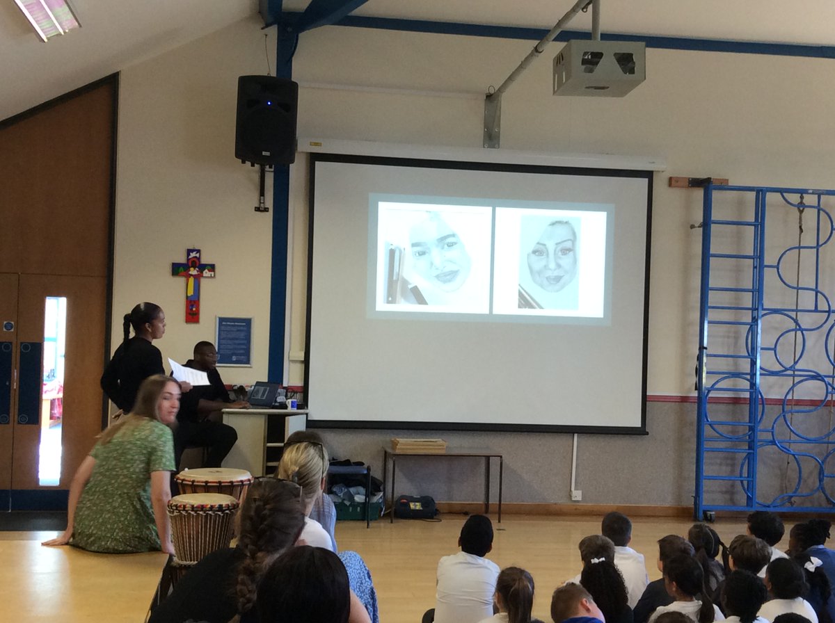 ststephenscps's tweet image. We were lucky enough to work alongside artist Sianee Williams to produce work using charcoal #TheHaloCode #Art #Year2