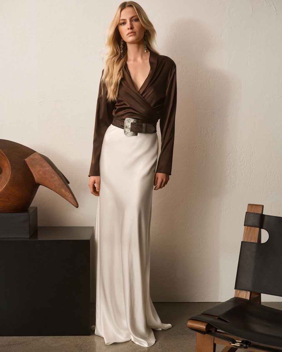 スカート Polo Ralph Lauren Masina Stretch Satin Skirt Masina Stretch Satin Skirt