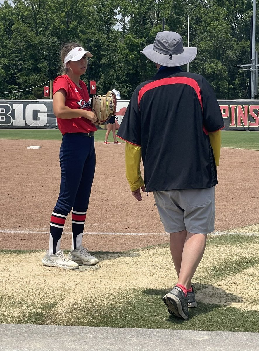 Another great UMD camp. Thank you Coach Karn for taking the time to speak to me. I was also lucky enough to work with one of my favorite terps. <a href="/CornwellCaitlyn/">Caitlyn Cornwell</a>
<a href="/VAGloryNational/">VA Glory National Buker 18U</a> <a href="/VAGloryFP/">VA Glory Fastpitch</a> <a href="/TerpsSoftball/">Maryland Softball</a> <a href="/CoachJohnGarris/">Coach John Garris</a>