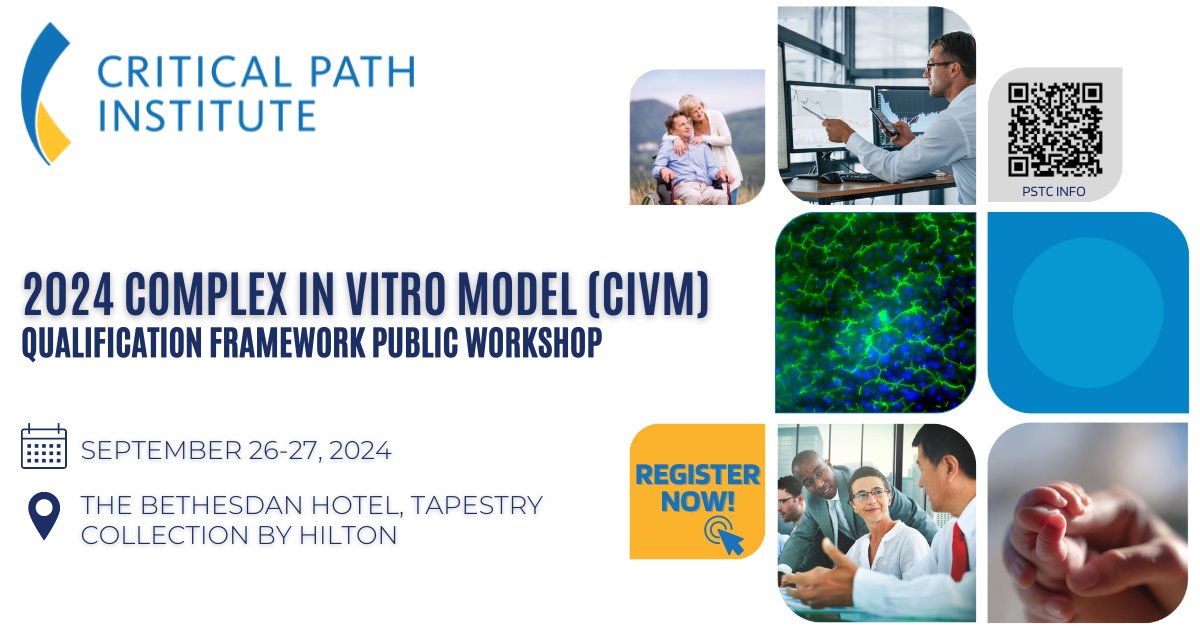 REGISTER NOW 📆 C-Path's Predictive Safety Testing Consortium is delighted to announce its second public workshop on evidentiary considerations for regulatory assessment and qualification of complex in vitro models - CIVMs.i.mtr.cool/gnexkradpd