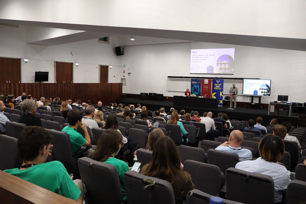 Journal of European Integration (@jei_publication) on Twitter photo A week ago, <a href="/BrigidLaffan/">Brigid Laffan</a> delivered the presentation "Money Makes the World Go Around: Public Finance and EU Integration" at the occasion of the 2024 JEI Annual Lecture 💶.
<a href="/TCEuropean/">Thomas Christiansen 🇪🇺🇺🇦</a> moderated the discussion.
Many thanks to <a href="/ECPR_SGEU/">ECPR European Union 🇪🇺</a> & <a href="/NovaUniversida/">Nova Universidade</a> for hosting this event! A week ago, <a href="/BrigidLaffan/">Brigid Laffan</a> delivered the presentation "Money Makes the World Go Around: Public Finance and EU Integration" at the occasion of the 2024 JEI Annual Lecture 💶.
<a href="/TCEuropean/">Thomas Christiansen 🇪🇺🇺🇦</a> moderated the discussion.
Many thanks to <a href="/ECPR_SGEU/">ECPR European Union 🇪🇺</a> & <a href="/NovaUniversida/">Nova Universidade</a> for hosting this event!