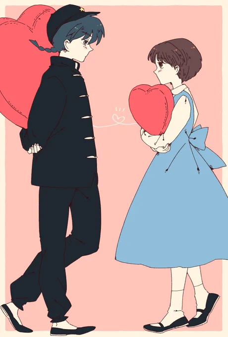 ハートの大きさ(乱あ) 乱馬はあかねは絶対自分のこと好きだと思っててあかねは乱馬にすごく好かれてる自覚が薄そうかも…と思うけど実際のハートの大きさは逆っぽいな〜と思ってます (※個人の見解)