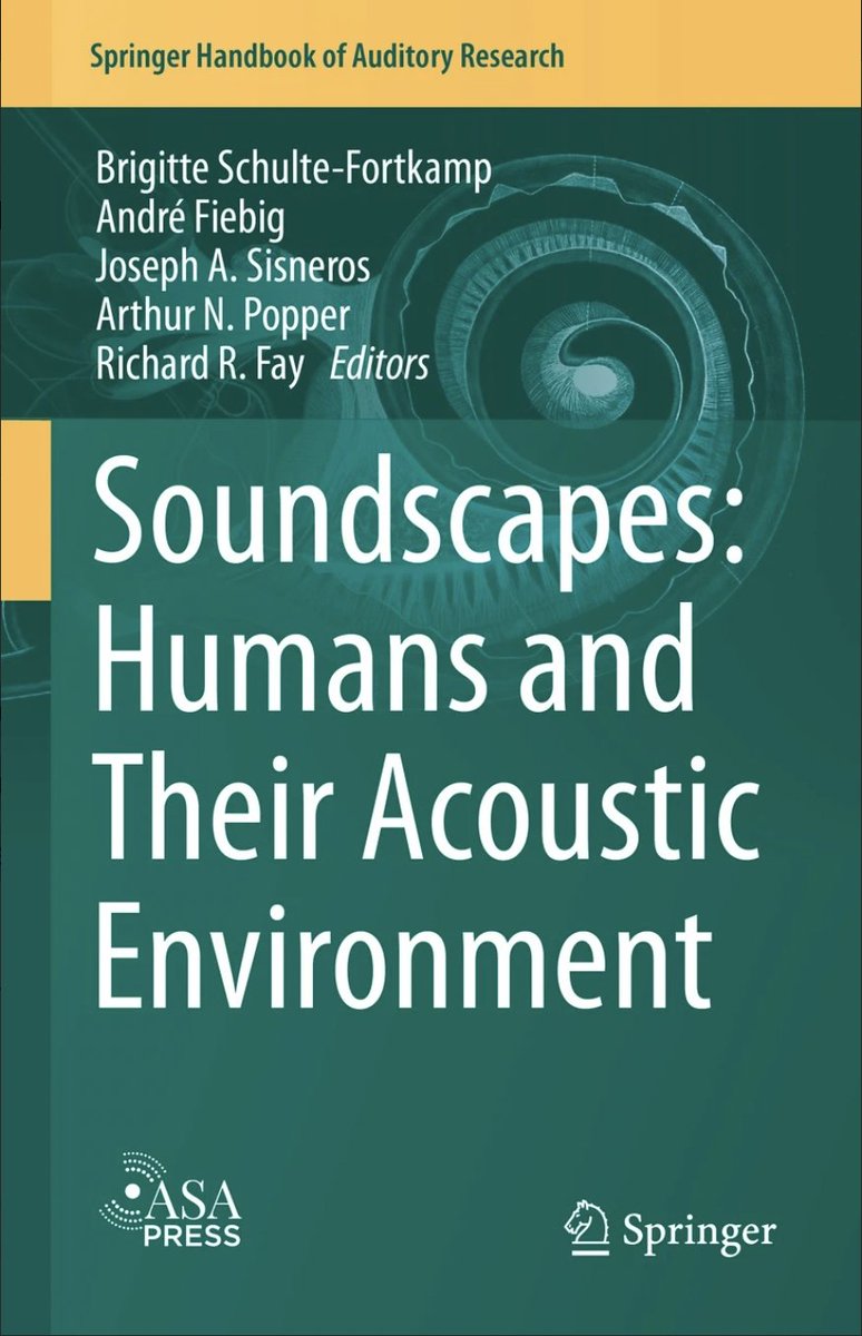 ASA PRESS

Soundscapes: Humans and Their Acoustic Environment

Presents the latest developments in soundscape theory and practice and highlights the applicability of soundscape to solve everyday noise problems in living areas. link.springer.com/book/10.1007/9…