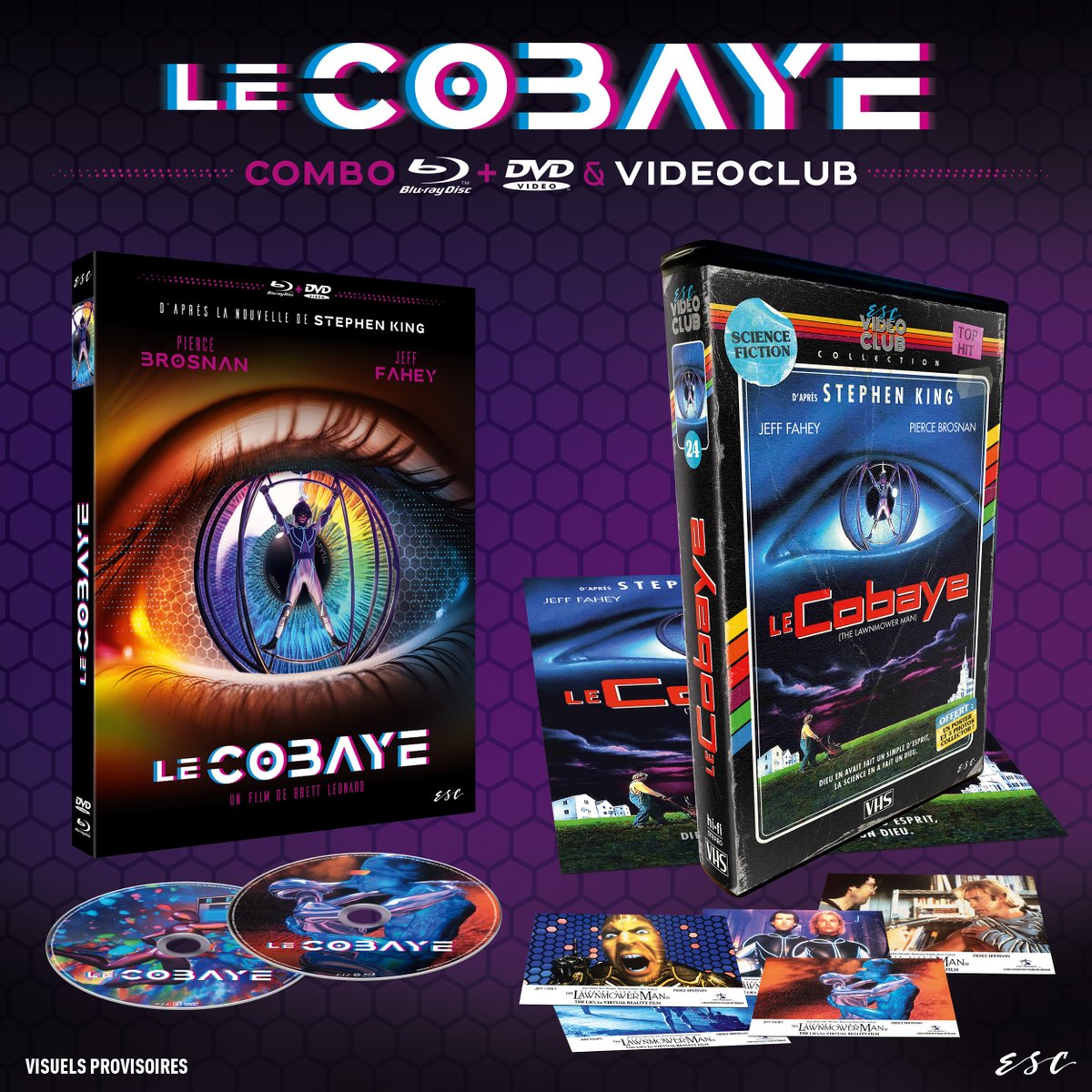 🚨 LANCEMENT DES PRÉCOMMANDES DU COBAYE, pour la première fois en BLU-RAY ! 

Adapté d'une nouvelle de Stephen King, ce film bénéficie d'un casting mythique des années 90 : Pierce Brosnan, Jeff Fahey et Jenny Wright. C'est l'une des PREMIÈRES UTILISATIONS DES IMAGES DE SYNTHÈSE