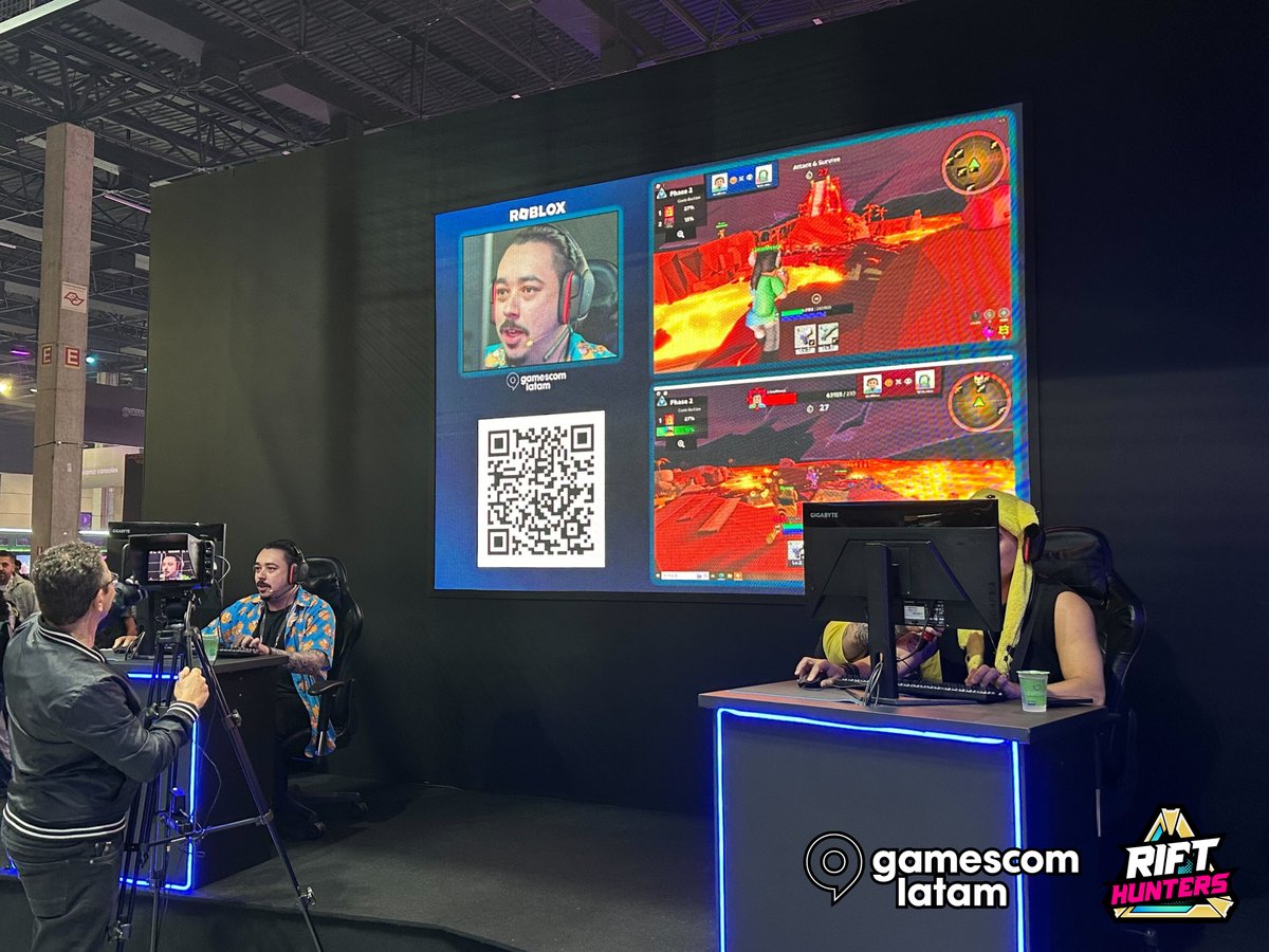 braveturtlesinc's tweet photo. 🚨 Breaking News!

🌎 Many LATAM players are enjoying Rift Hunters at Gamescom LATAM! 🎮 Thank you so much to our LATAM players, LimaMosca, iBugou, @gamescomlatam, and @roblox!! 🙏

#GamescomLATAM #RiftHunters #BraveTurtles #Roblox #RobloxDev #RobloxGames https://t.co/tioSjKsbmd