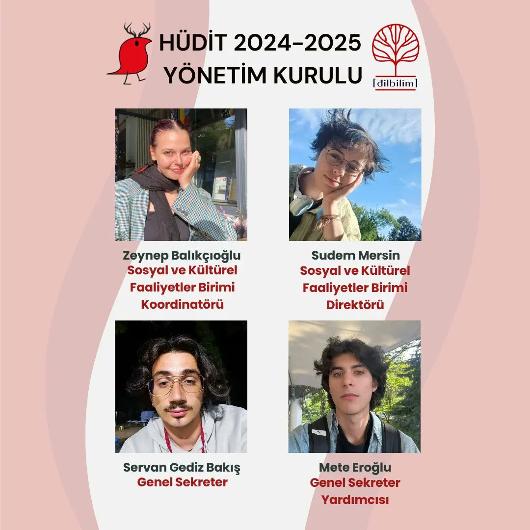 hulinguistics's tweet photo. Topluluğumuzun 2024-2025 akademik yılı yönetim kurulunu sizlere tanıtmaktan mutluluk duyarız. Önümüzdeki etkinlik ve atölyelerimizde görüşmek dileğiyle✨ https://t.co/wrWPqkgNWF