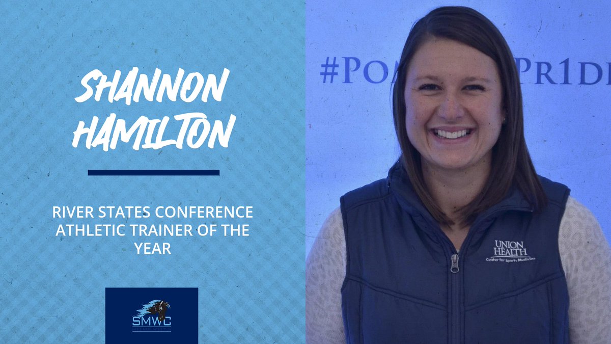 A big CONGRATULATIONS to Shannon Hamilton, who has been named the River States Conference Athletic Trainer Of The Year! Hamilton is the first from SMWC to win this prestigious award!

RELEASE: ow.ly/LBIY50SpYJc