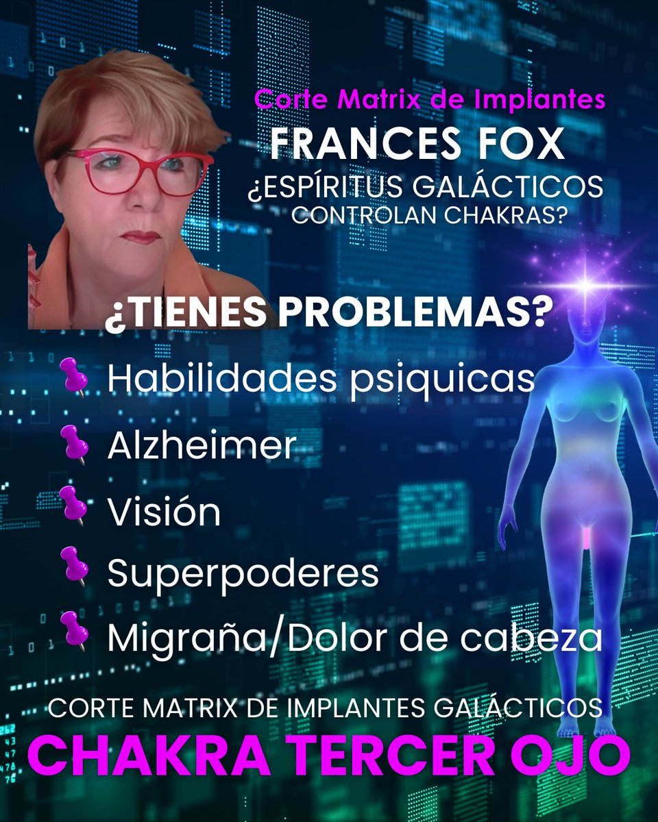FoxMantrista's tweet photo. Apúntate a la purificación Matriz del Chakra Tercer Ojo. Link: https://t.co/2H0LW1tpPF
Jueves 27 de Junio, 2024 - 9:00pm EST
Valor: 20$
#Movimientomantrista #FrancesFox #plexosolar #prosperidad #Sacral #Chakras https://t.co/nFO8qc4seC