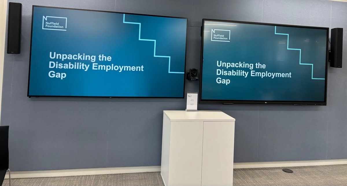 Listening to PolicyBriefings <a href="/NuffieldFound/">Nuffield Foundation</a> Unpacking the Disability Employment Gap my heart sank at points it reinforces to me the importance of effectively resourcing disabled people to create innovation &amp; enterprise &amp; the importance of the findings from bit.ly/3zi1Rup