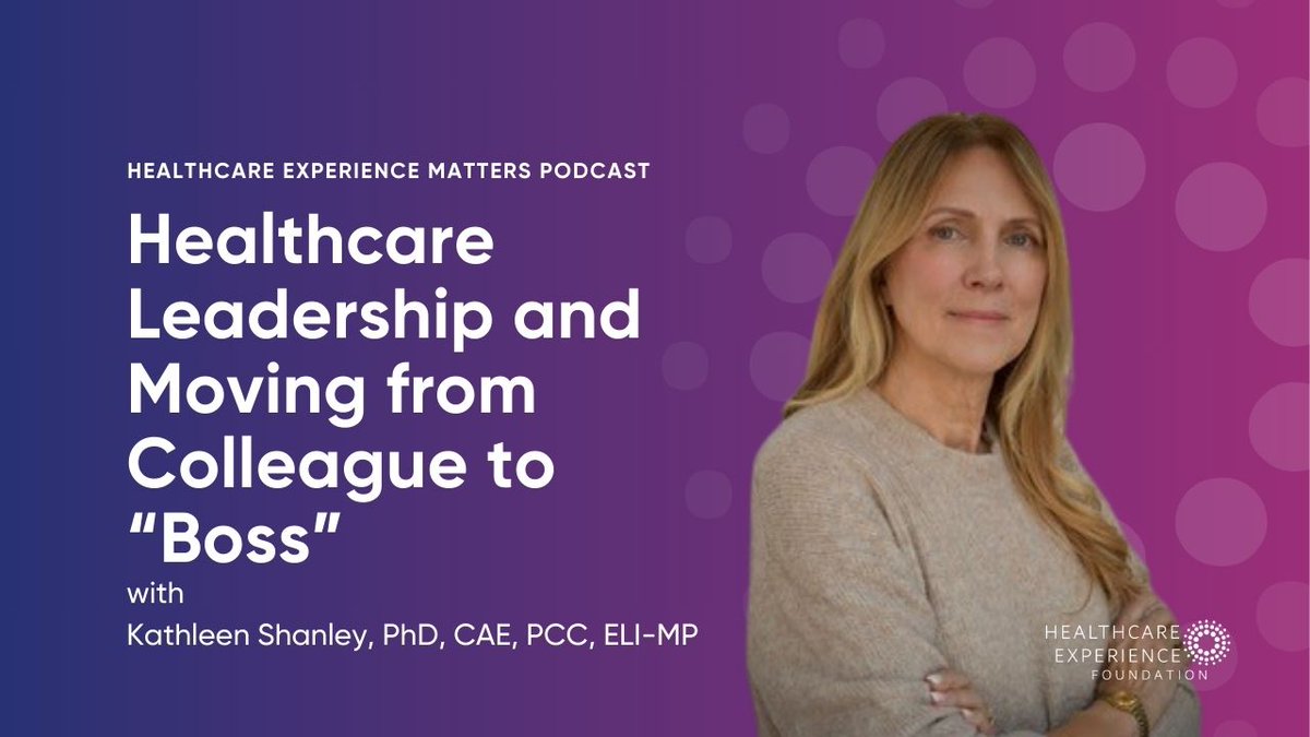 Joining our podcast this week is <a href="/kzwarick/">Kathy Zwarick Shanley, PhD, CAE</a> as we explore the delicate transition within a healthcare leader's journey from friend to "boss" and a position of authority. Navigating this shift can be transformative when handled the right way 🎧 Listen here: bit.ly/3VA9fJ6