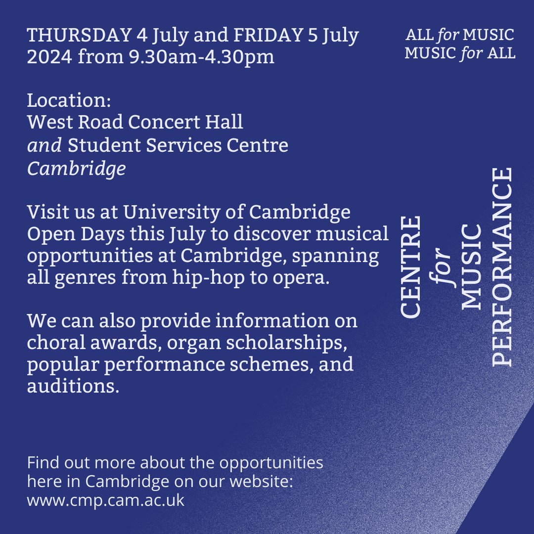 Cambridge University Centre for Music Performance tweet media