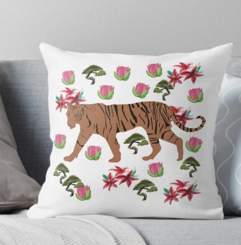 Manitarka's tweet photo. $tiger #flowers #asiantiger #animals #art #wilderness #bigcats #bedding #pillow #throwblanket #redbubble #Manitarka
https://t.co/jRecuLYNLM https://t.co/P4UQfIDLgj