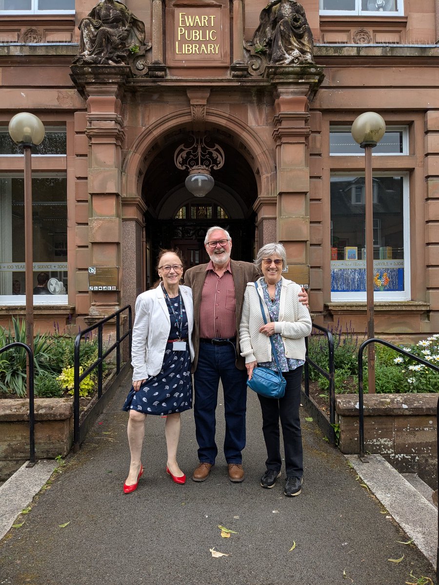Crichton_Royal's tweet image. Super day walking Dumfries with the Logues, of #Marsden Historical Society, tracing the path of Dora Marsden: teacher, suffragette, writer and editor -- and #Crichton patient from 1935 till her death in 1960. With thanks to Anne Rinaldi @DumGalLibraries.