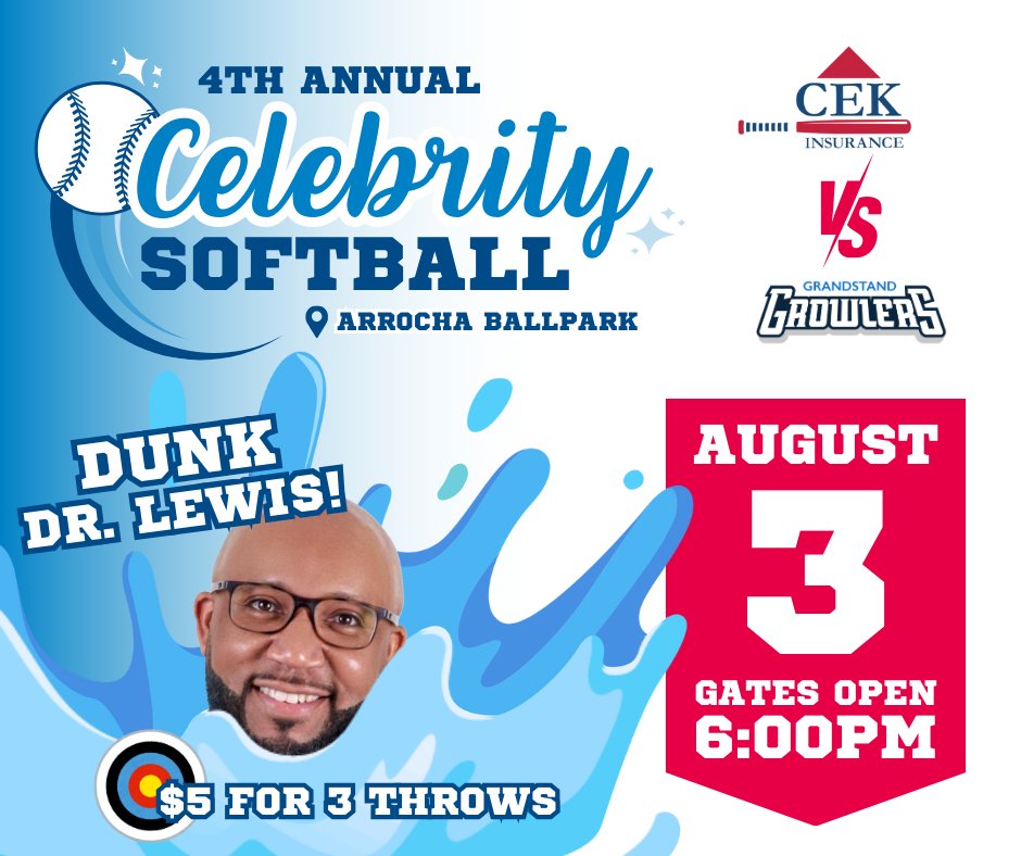 Have you heard the news?...

<a href="/usd497/">Lawrence USD 497</a> Superintendent <a href="/draslewis/">Dr. Anthony Lewis</a> will be breaking in the Dunk Tank for us on August 3! 🥎 Tickets on sale now at softball24.givesmart.com!

Don't forget--Kids get in FREE! #greatfutures
