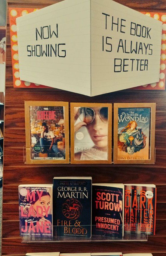 Marquee entertainment at the BU Bookstore...