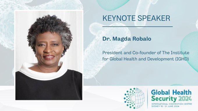 MagdaNRobalo's tweet photo. Last week I had the privilege to attend the well organized, successful #GHSC @GHS_conf, and discuss the strengthening of the Global Health Security Architecture, on the aftermath of the adoption of a revised #IHR by the #WHA77. The Primary Health Care Strategy, applied throughout the three levels of care, is the backbone of global health security for developed and developing countries alike. Unless everyone has access to quality health care wherever they are, it will be hard to safeguard health anywhere. It may sound as a broken record, but every architectural building that has stood the test of time is built on solid foundations. We are making -slow-progress, the glass is not half empty, but only joined forces could bring clean water and soap to the remotest health facilities and communities as well as the most powerful vaccine to the arms of those who need them, wherever they are. In between, there are several design options for us to choose from, all of them will require that developed and developing countries work together, in solidarity, with equity as the driving force. We are only as strong as our weakest link. #UHC