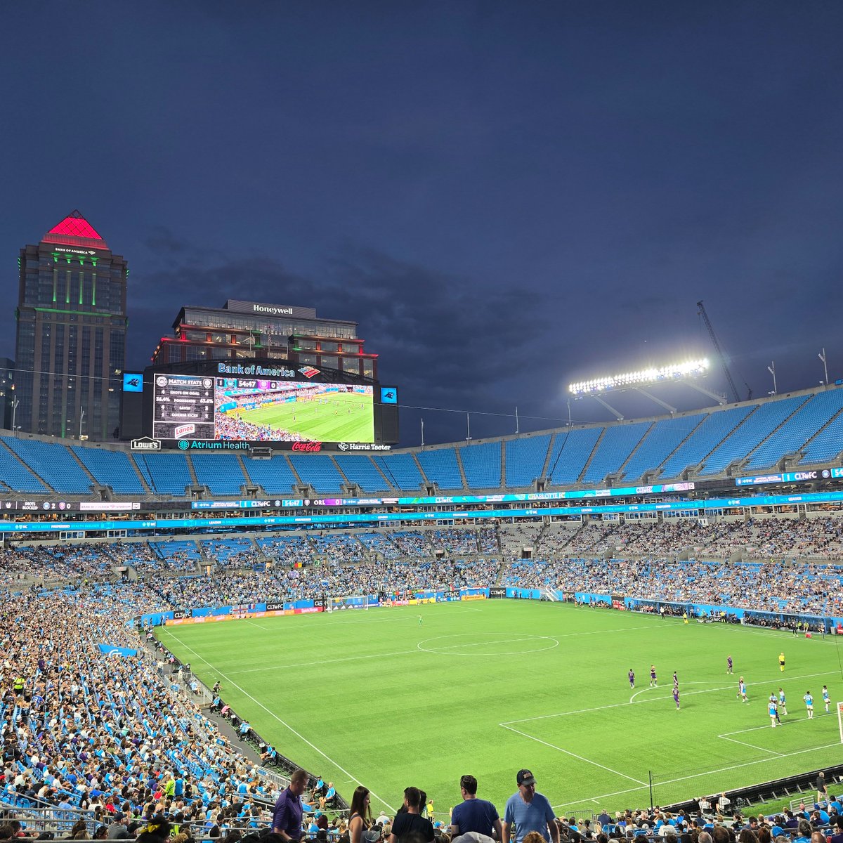 WWHealthStaff's tweet photo. The WWHS Charlotte team enjoyed a hot evening at the Charlotte FC Soccer game on June 19th.   Thank you to everyone who joined us and helped make this event fun for all ages  #WWHS #DirectHire #USRN #InternationalNurse #USANurse #AmericanDream #CharlotteFC https://t.co/LOc4syXBsk