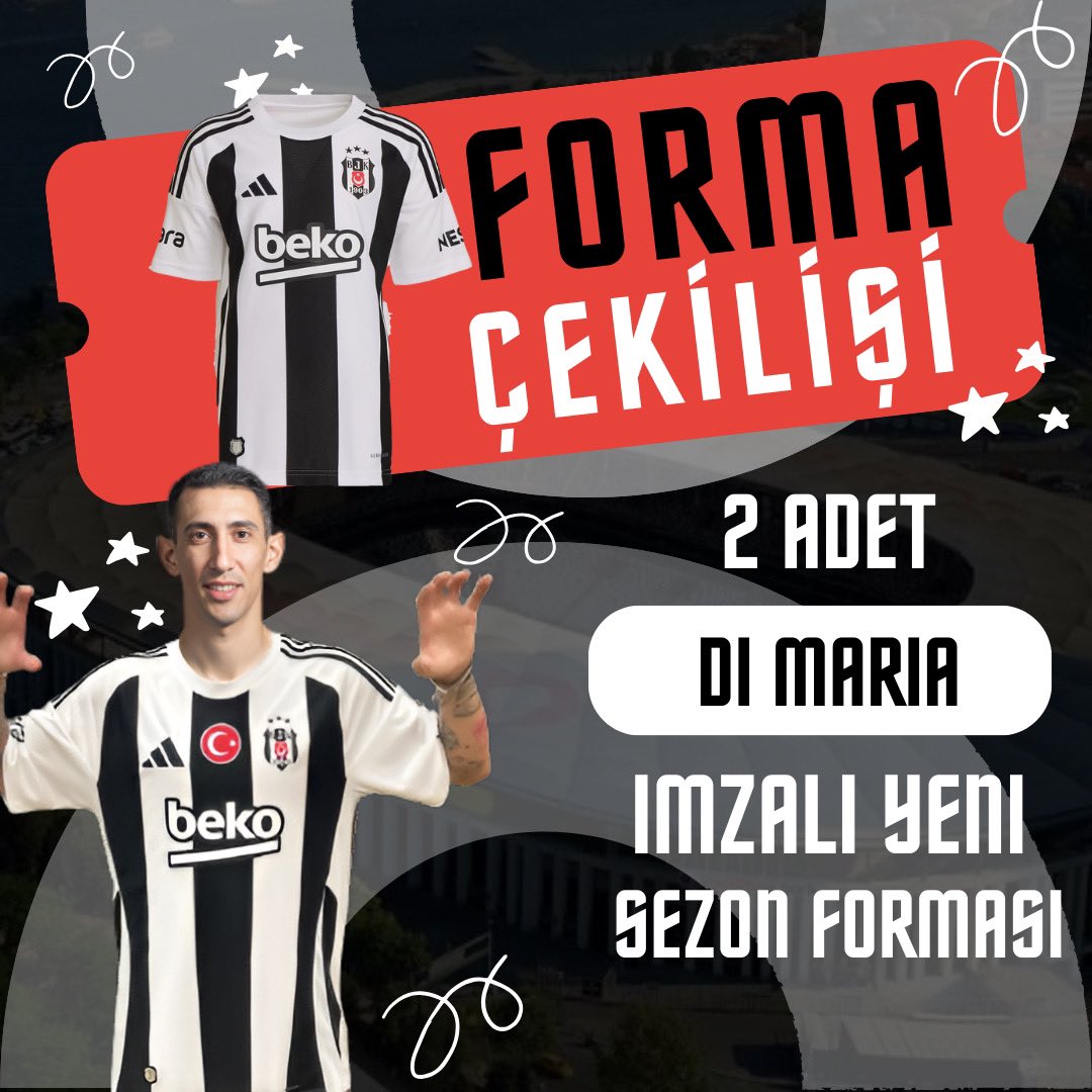 HERKES VERİYOR BİZDE VERELİM. 

Di Maria Beşiktaş’a gelirse; 

Beni takip edip, RT atan 2 kişiye imzalı yeni sezon forması verelim. 

Risk budur :)