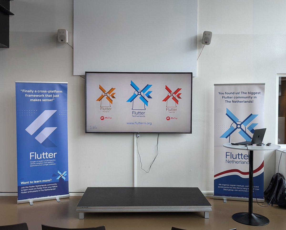 FlutterNL's tweet image. We are getting ready for our #Flutter meetup, but first some food and drinks. We can&apos;t listen with an empty stomach of course.