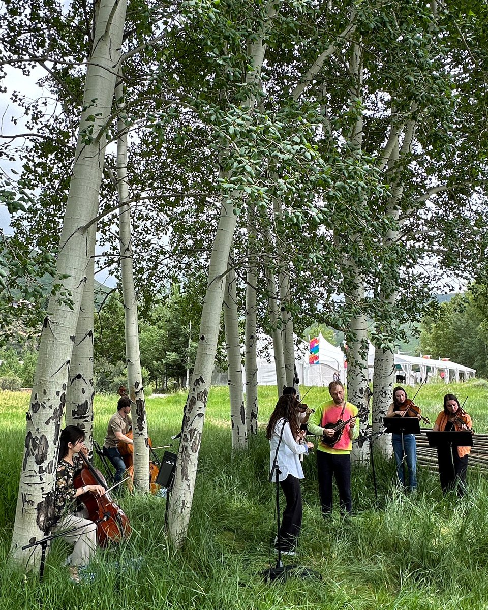keithwj's tweet photo. Midway through a week @aspenideas with @nprmusic.   @christhile and students from the Institute performed an amazing Field Recording Wednesday! https://t.co/ORMfyRc4eU