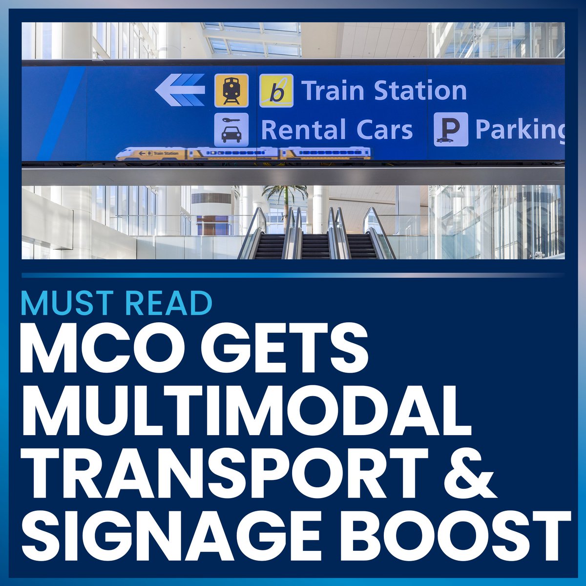 SynectMedia's tweet image. From @airportimprove New #RailService Enhances Multimodal Connectivity at @MCO

"...Synect integrated visual cues into wayfinding signs, including animated icons such as trains and arrows that guide passengers to the new station."

See it here: hubs.ly/Q02DBb250