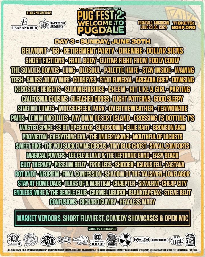 💫 This weekend catch us in Cincinnati, OH 6/29 and also Ferndale, MI 6/30 for Pug Fest !! 🤩

* For Cincinnati, OH at <a href="/LegendsBar513/">Legends Bar & Venue</a> show starts at 7:30 PM (I would suggest coming early)

* For Pug Fest we play at (House 2) which is 2832 Horton at 7:30 PM!

💫 Seeeee ya soon! 💫