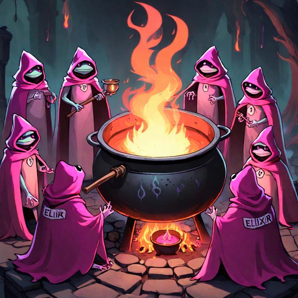 degorilla_'s tweet photo. The first rule of the cult. Do not tell anyone about the cult. 
The second rule of the cult. Never tell anyone about the cult. 
The third rule of the cult. Only two people take part in potion brewing. 
The fourth rule of the cult. One potion at a time.
@elixir https://t.co/lBNwdvW2Mu