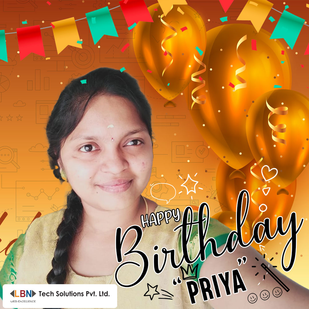 LbnTech's tweet photo. Happy Birthday, Priya! 🎉 Wishing you joy, laughter, and all your favorite things on this special day. Your dedication as an SEO executive is truly appreciated. Here's to another fantastic year ahead!
#HappyBirthday #EnjoyYourDay #SpecialDay #BirthdayVibes #LBNTech https://t.co/gCjaJFJX0z