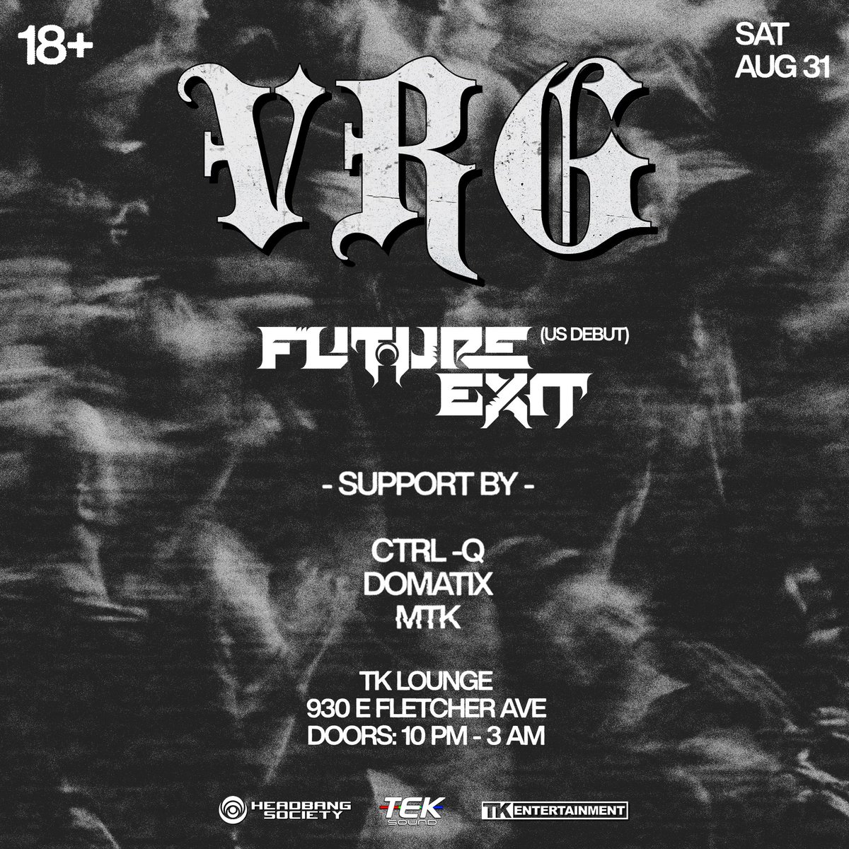 VRG (@vrgmusic) on Twitter photo TAMPA MF FLORIDA - IM COMING BACK 8/31 @ TK LOUNGE
& iām bringing my brother <a href="/futureexitCAN/">FUTURE EXIT</a> for his US Debut and the rest of my dogs for a rowdy ass time. - tix are on sale now, hope to see all my swamp ragers there š«µš½ TAMPA MF FLORIDA - IM COMING BACK 8/31 @ TK LOUNGE
& iām bringing my brother <a href="/futureexitCAN/">FUTURE EXIT</a> for his US Debut and the rest of my dogs for a rowdy ass time. - tix are on sale now, hope to see all my swamp ragers there š«µš½