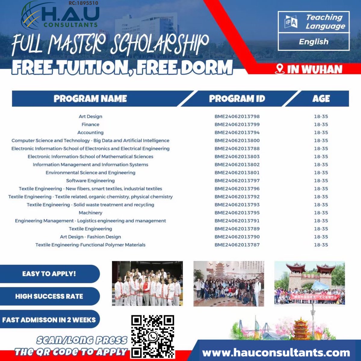 hau_consultants's tweet image. 📑Application is still open.
You don&apos;t want to miss out.
SEND US A DM TODAY, to discuss your future... 🎓
.
.
.
.
.
 #studyabroad #chinauniversities #chinascholarships #studentvisa #postgraduate #masters #studyopportunity #internationalstudent #VISA #china🇨🇳
#september2024intake