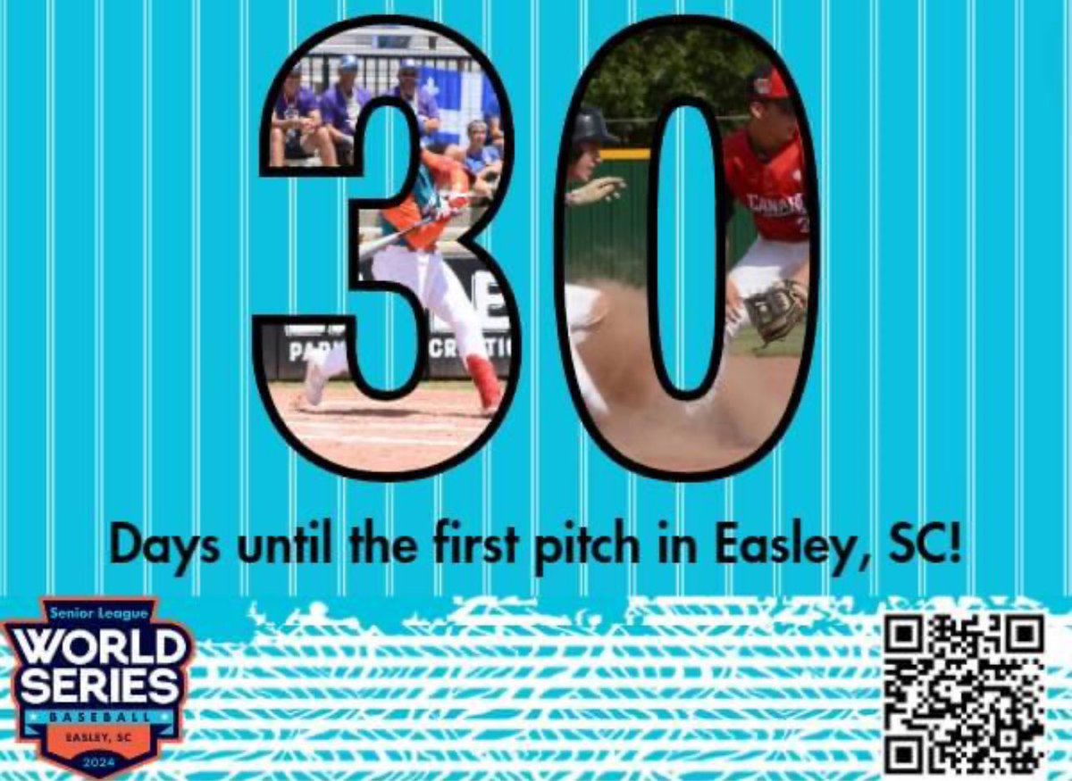 Kimber Nelson (@slbwsdirector) on Twitter photo I’ve been quite on here getting ready for <a href="/slbws/">Senior League World Series</a> in <a href="/CityofEasleySC/">City of Easley</a> 30 days until first pitch! Our volunteers are so excited to meet the teams and their fans. #LLWS I’ve been quite on here getting ready for <a href="/slbws/">Senior League World Series</a> in <a href="/CityofEasleySC/">City of Easley</a> 30 days until first pitch! Our volunteers are so excited to meet the teams and their fans. #LLWS