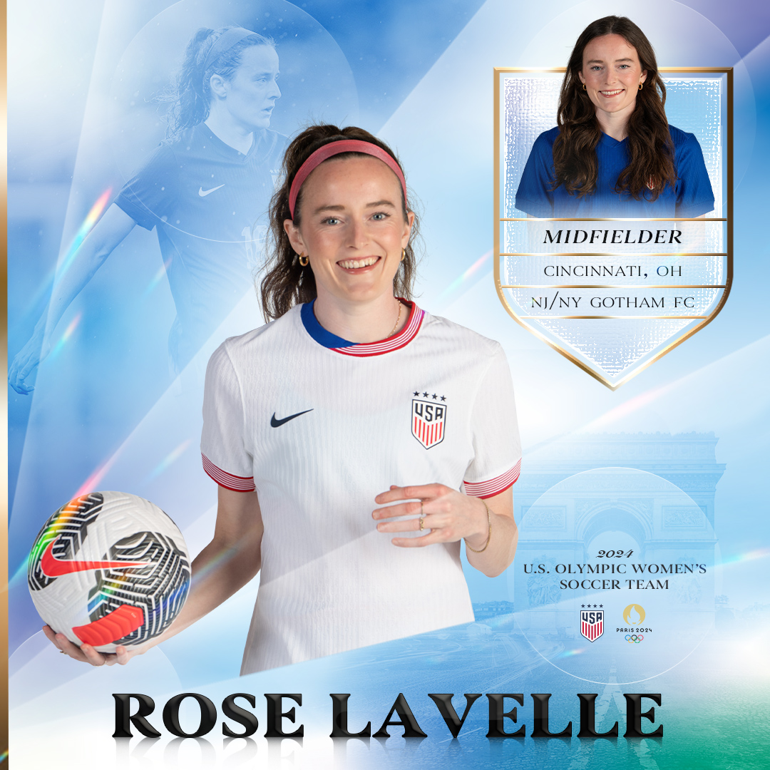 USWNT's tweet image. Fresh off Cap No. 100 and on her way to a second Olympics, it&apos;s Skyline Messi...

⭐️ @roselavelle ⭐️