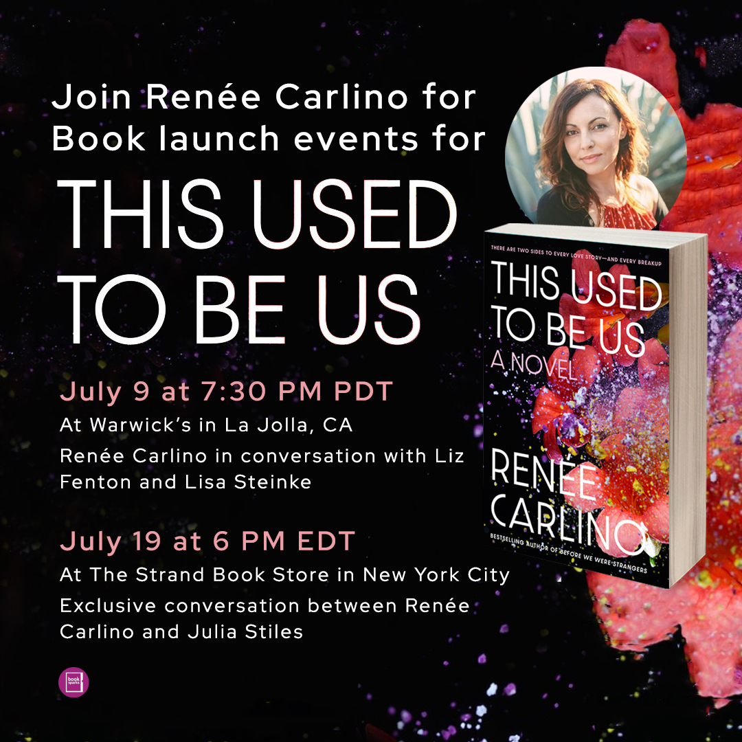 Two exciting events coming up for the release of THIS USED TO BE US! I hope to see you all there!