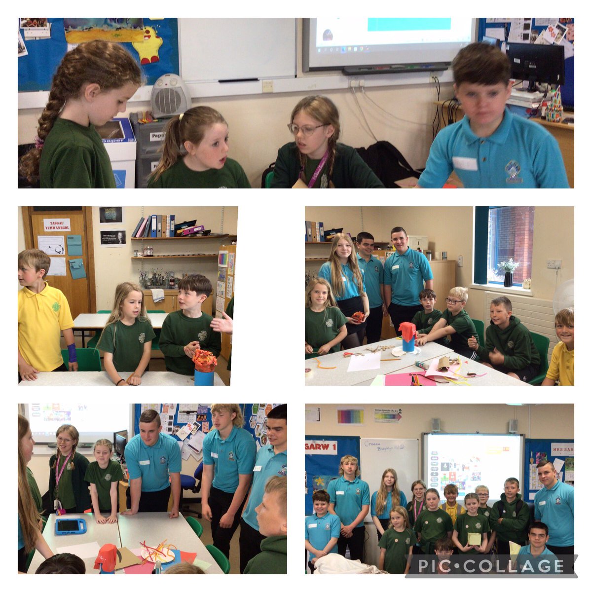 MrsWilliams_YCS's tweet photo. Diwrnod pontio hyfryd i flwyddyn 5 yn Llangynwyd heddiw - technoleg, drama, addysg gorfforol a chelf. Diolch!
A great transition day for year 5 in Llangynwyd today - technology, drama, PE and art.#timllan @ysgolcynwydsant @yggllangynwyd https://t.co/eCxsz7Sne8