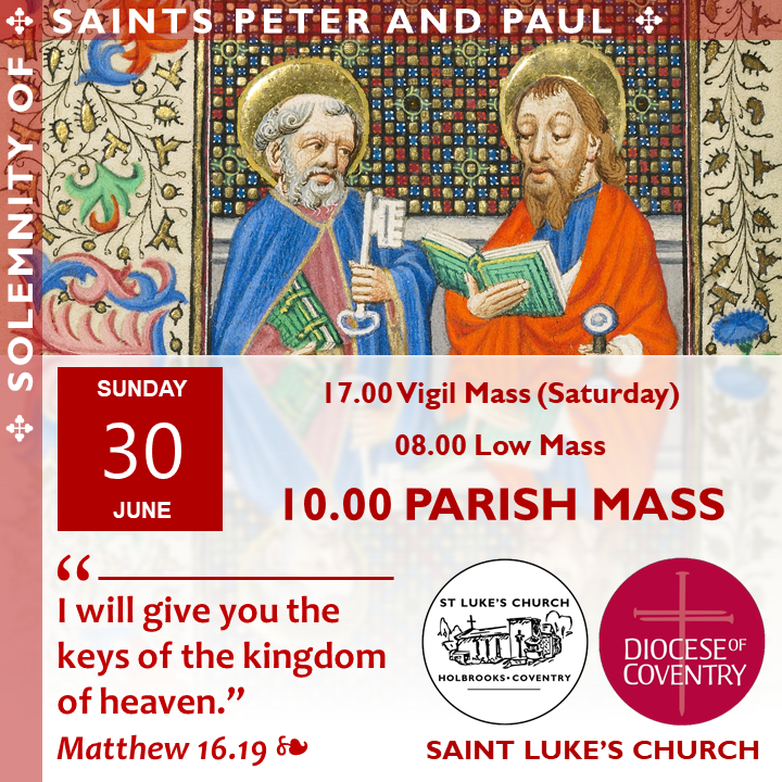 holbrookschurch's tweet photo. Sunday, 30th June and the week ahead @holbrookschurch. The Sunday Mass readings are available at https://t.co/48RuHKWgBj, and this week's newsletter can be downloaded at https://t.co/mwsgd5fE5k. All are most welcome. https://t.co/SI1fHFx1mo